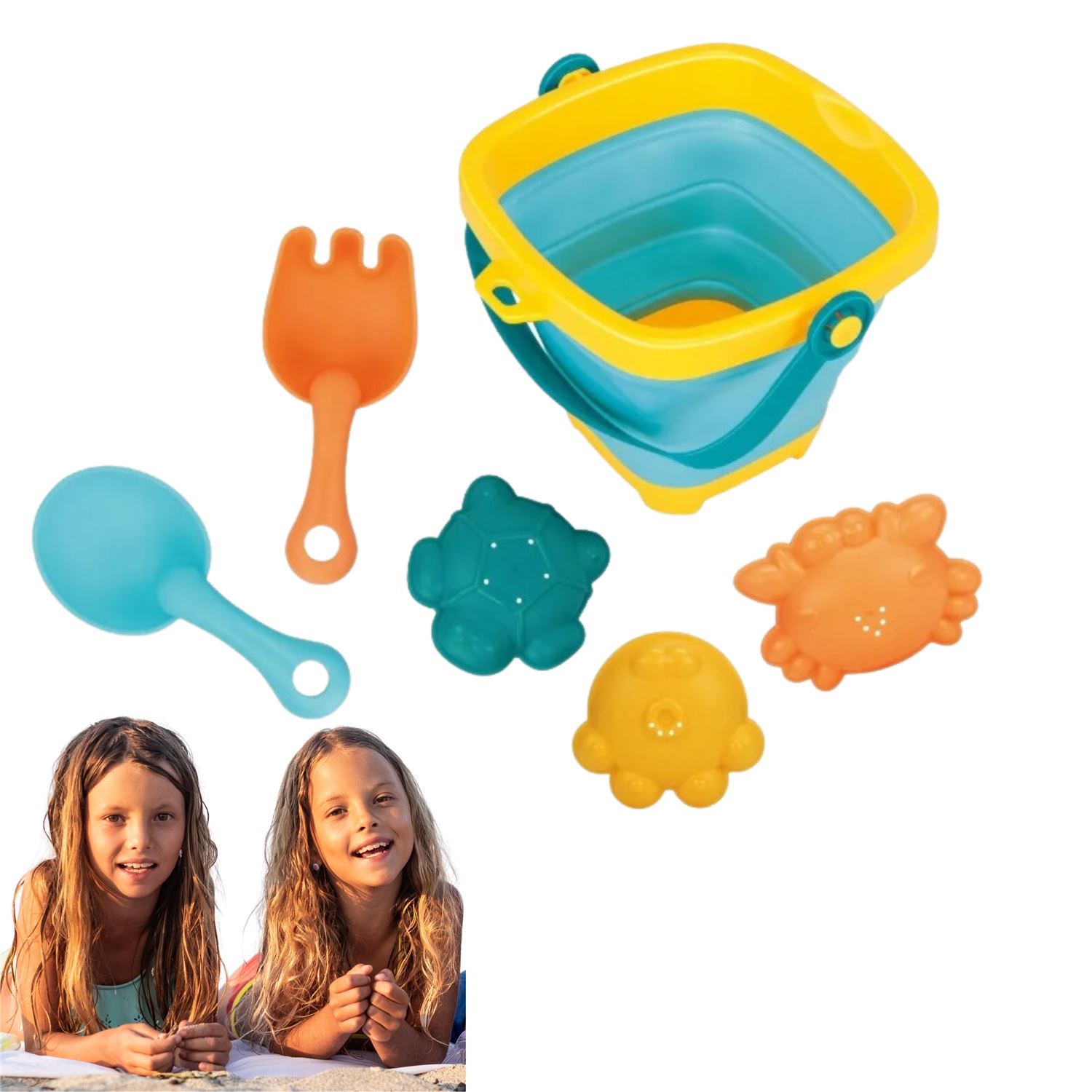 Sandkasten- / Wasserspielzeug-Set - 5-teilig
