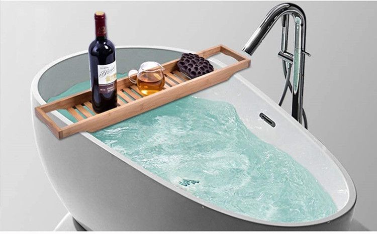 Bambus-Badablage für Badewanne SPA Tablett