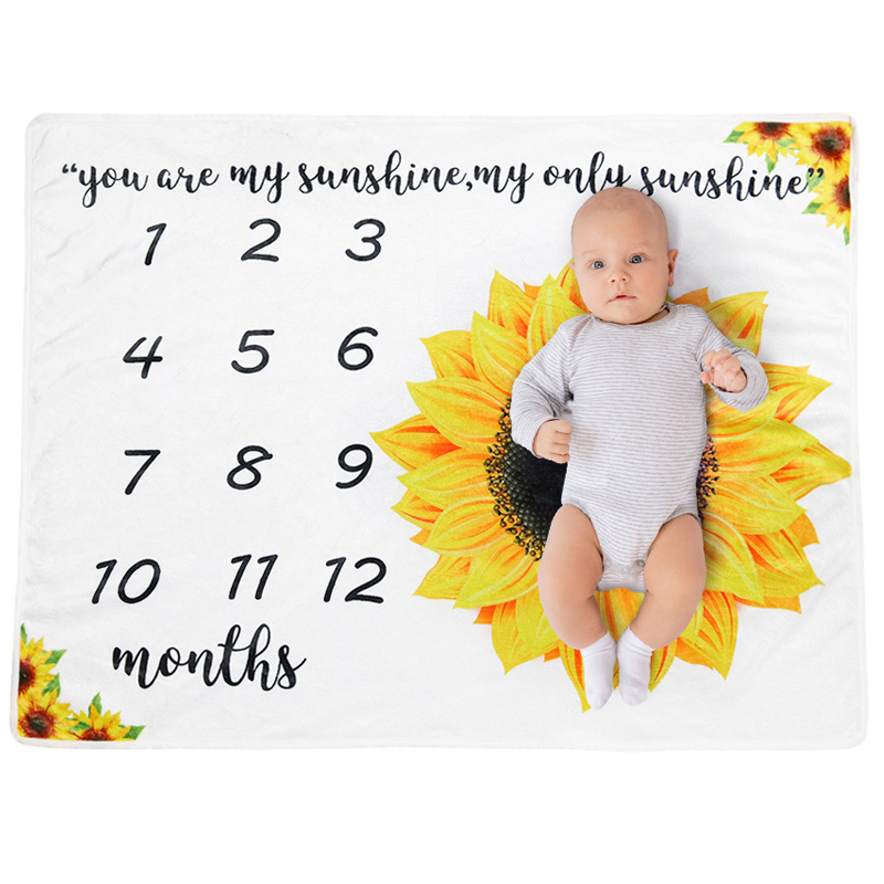 Baby-Fotomatte 100x75 - Sonnenblume
