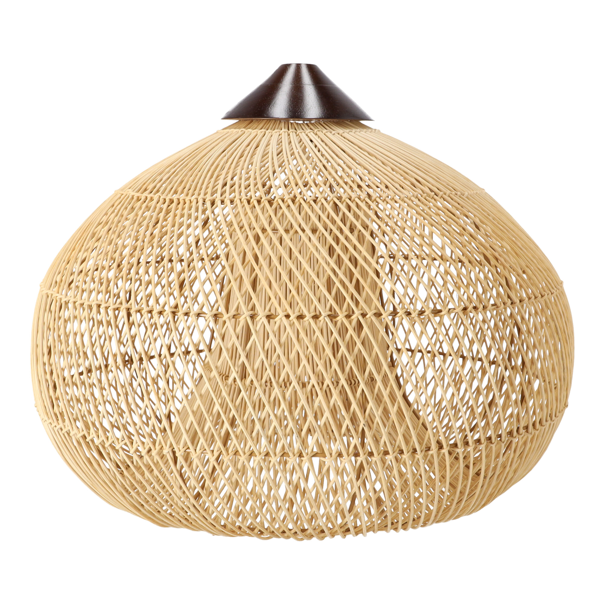Dekorative Rattan-Hängeleuchte - 50 cm (Naturfarbe)