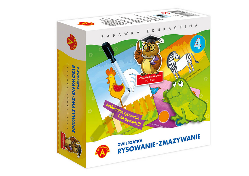 Lernspiel Alexander - Eule Schlauer Kopf - Babytiere - Schreiben Löschen 4