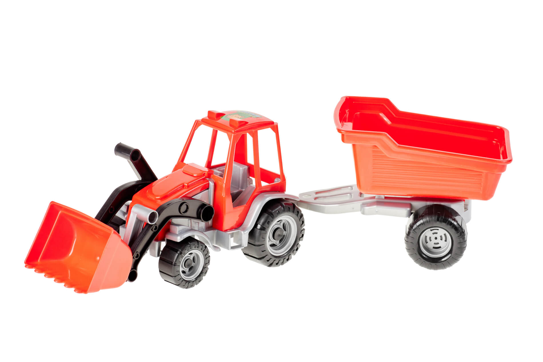 Traktor mit Frontlader und Anhänger - Modell 138