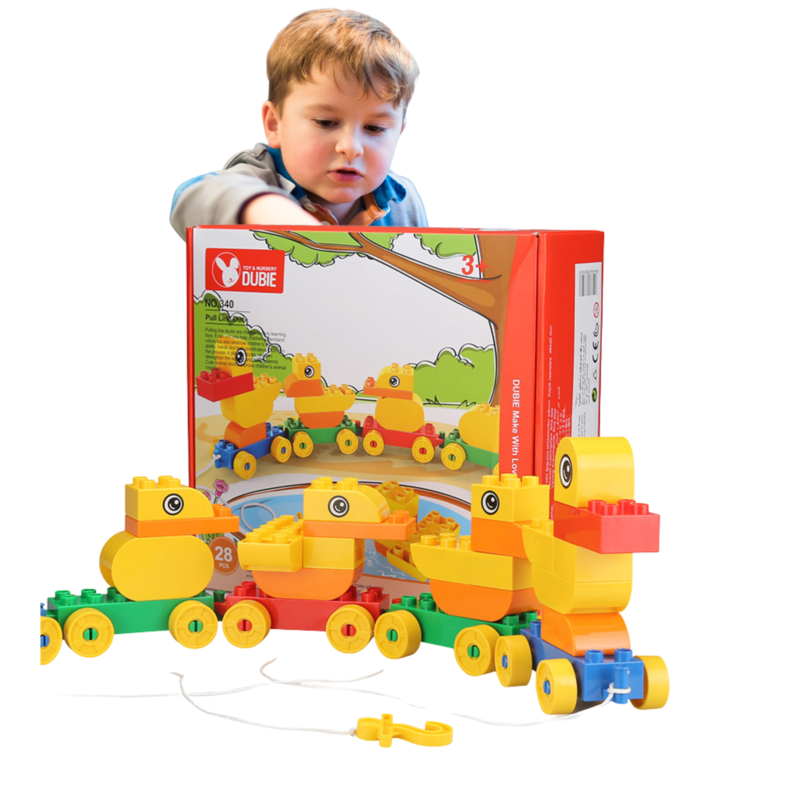 Bausteinset - Entenfamilie (28 Bausteine)