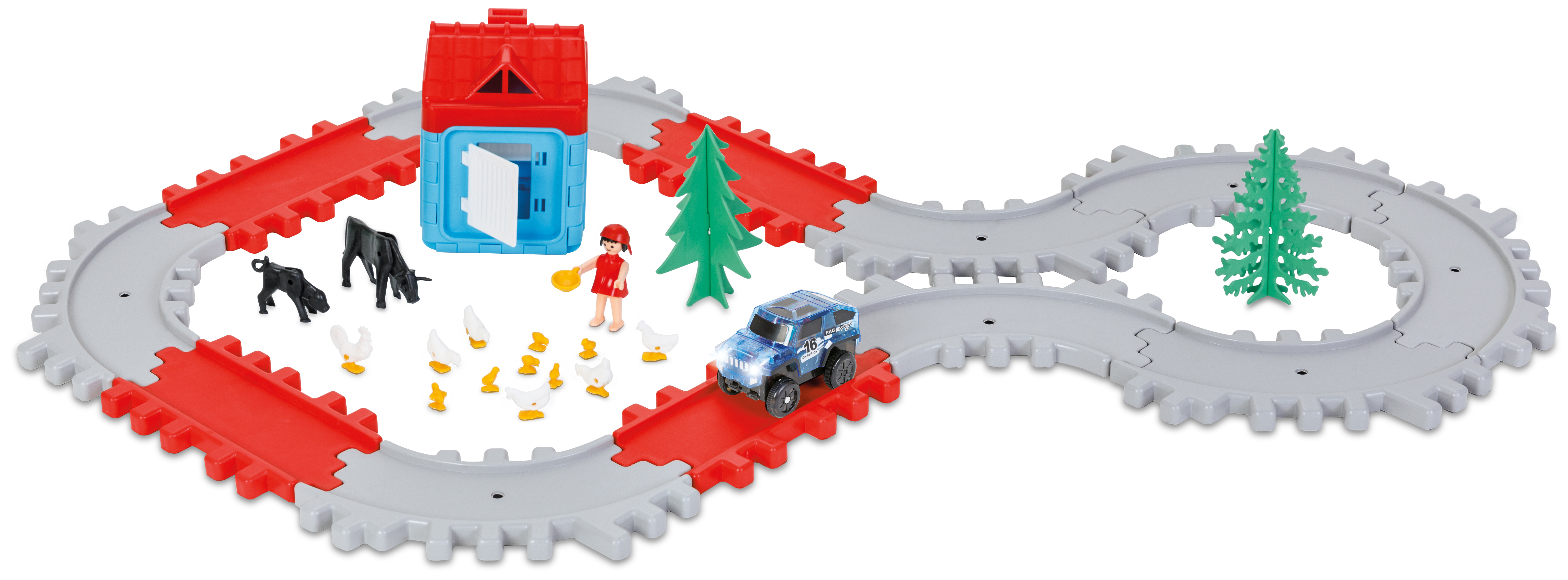 Rennstrecke für Kinder 40 Teile, Pilsan