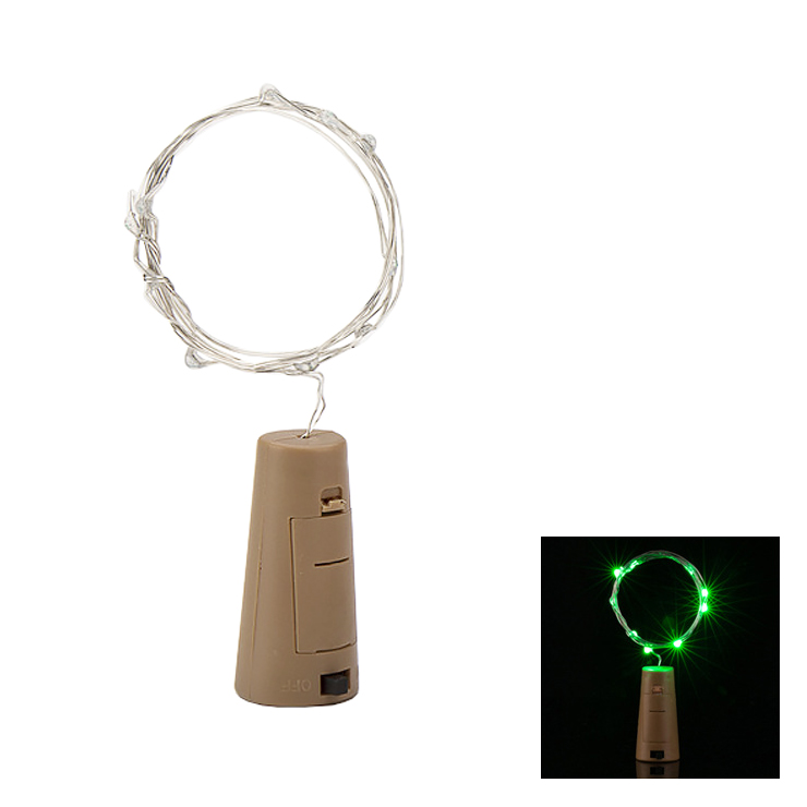 LED-Lichterkette mit Stopper - grün