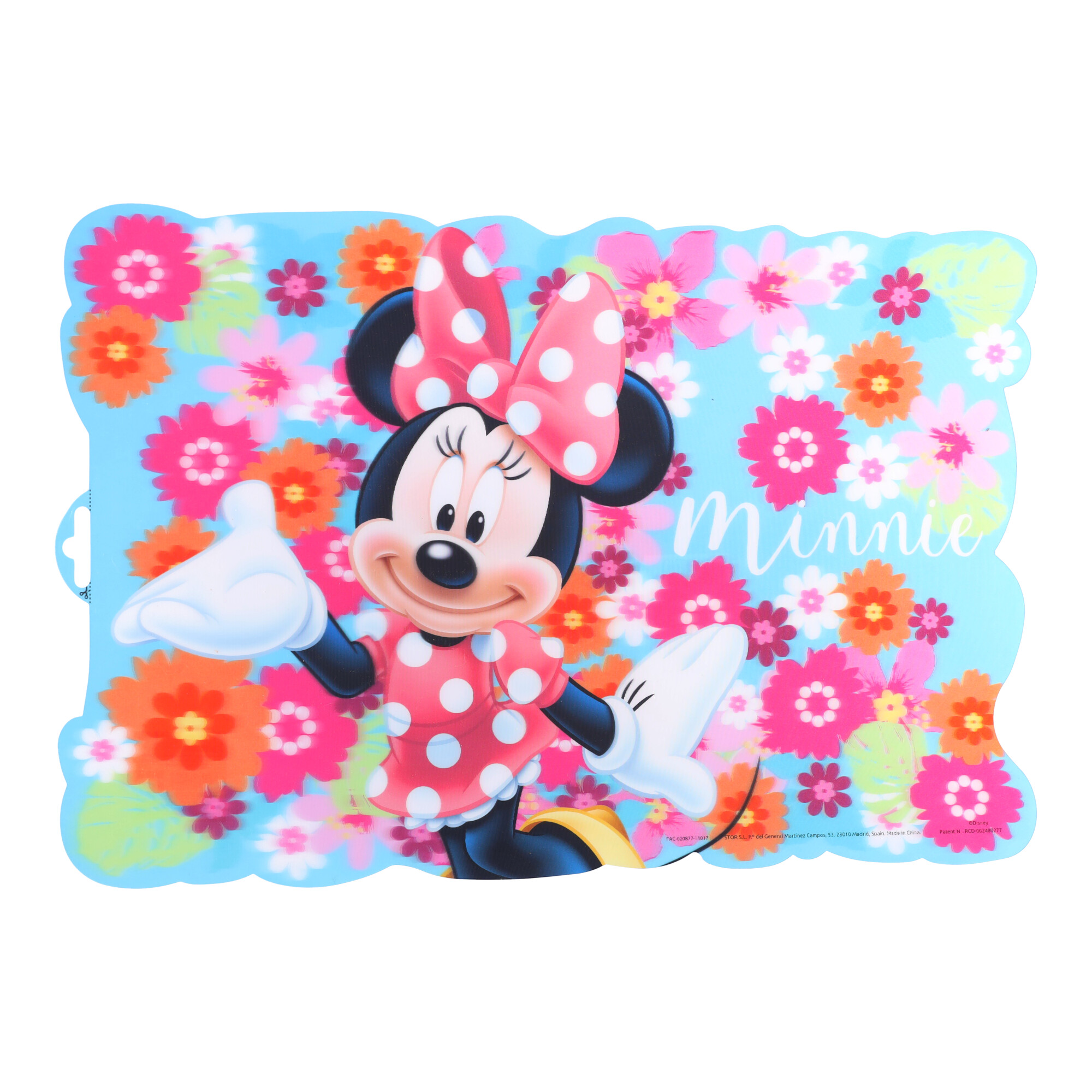 Kunststoff geformte Platzmatte 43x28cm MINNIE BLOOM