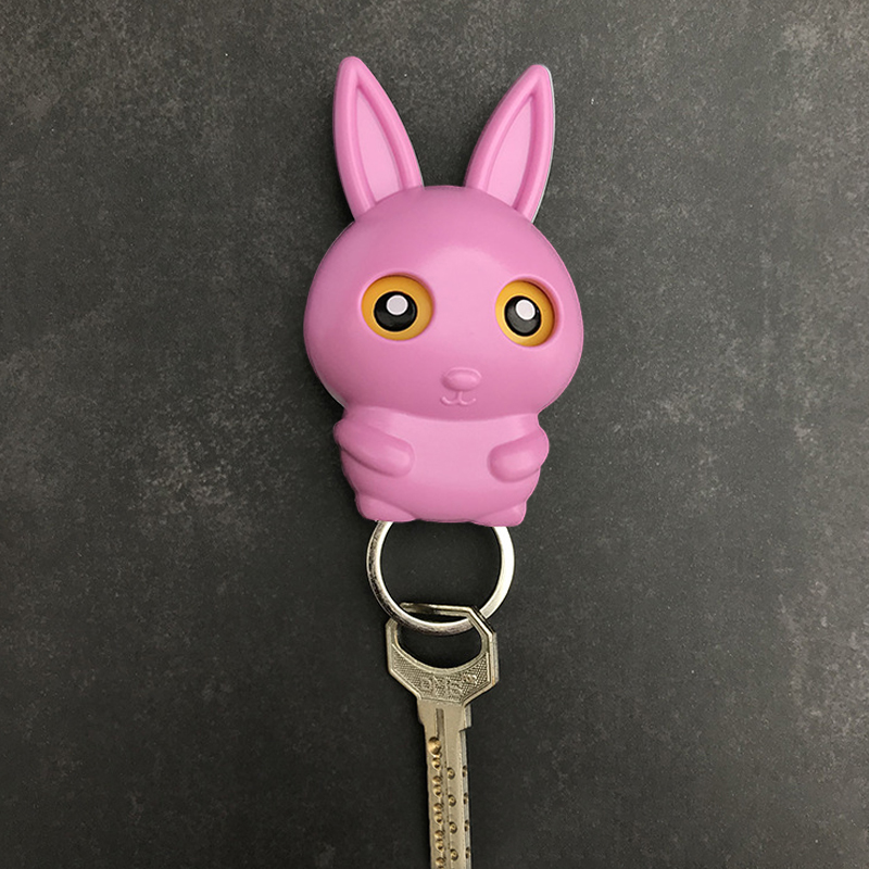 Schlüsselhalter - rosa Hase