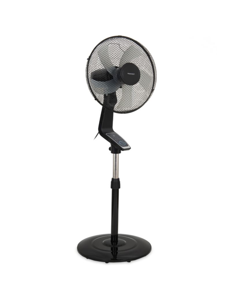 Standventilator mit Oszillation 70W + Fernbedienung Schwarz
