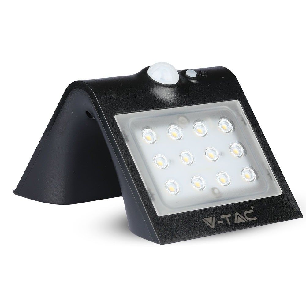 VTAC Dreieckige Solarlampe 1,5W, Schwarz