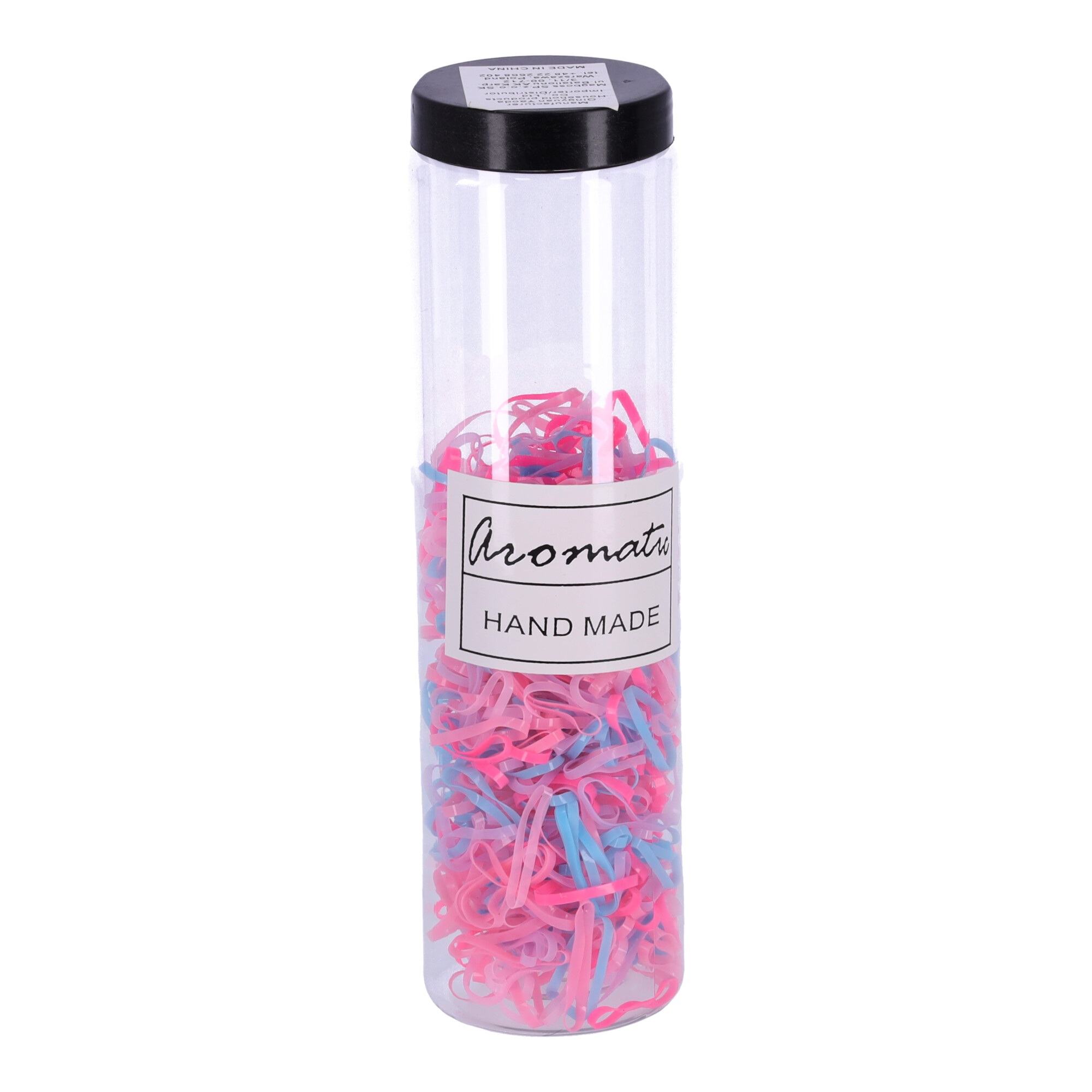 Set mit 600 Haargummis - Pastell Typ II, gemischte Farben