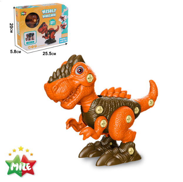DIY Bausatz zum Zusammenbauen - Fröhlicher Tyrannosaurus