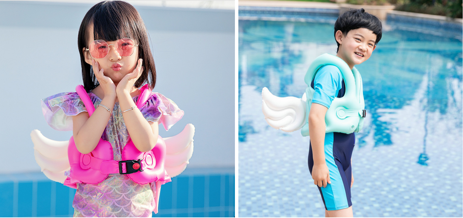 Swimming vest for children, size M - wings
