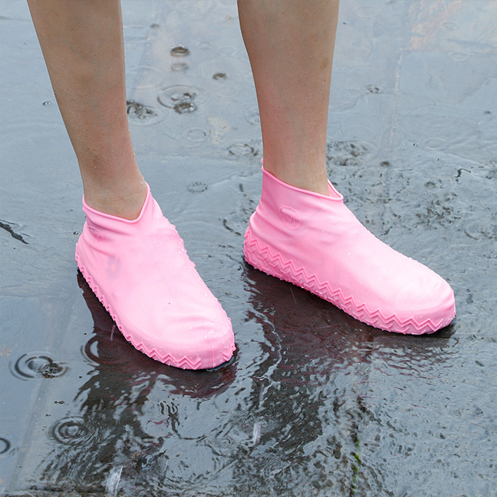 Schuhüberzieher wasserdicht Größe "26-34" - hellrosa