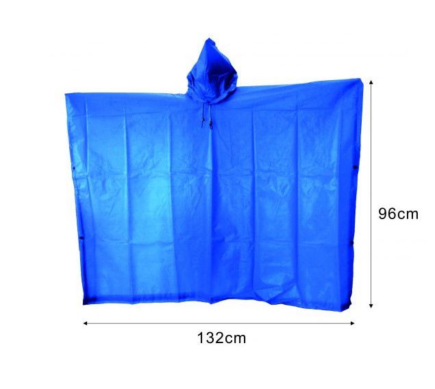 Blauer Regenmantel/Regenüberzug