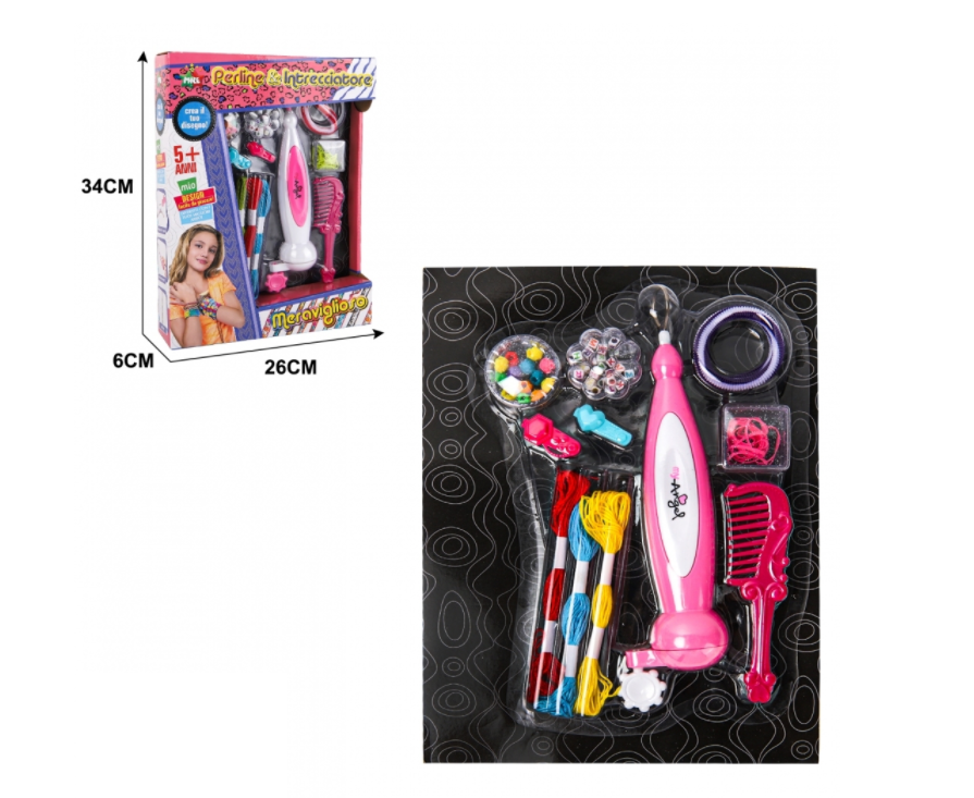 2-in-1 Set zum Haar schmücken und Armbänder machen, Typ II