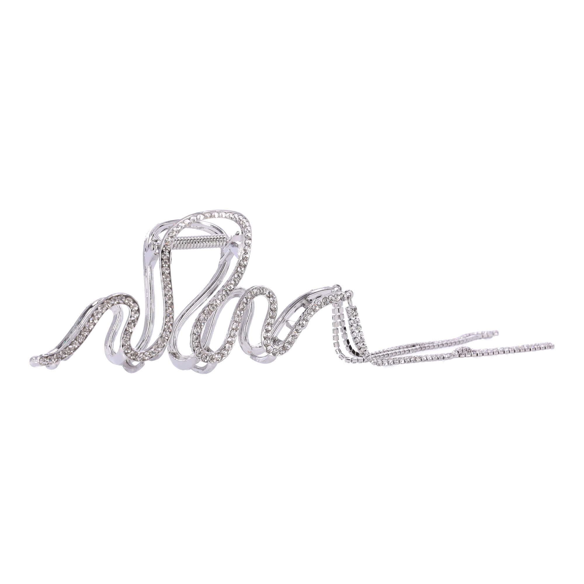 Dekorativer Haarclip - silber