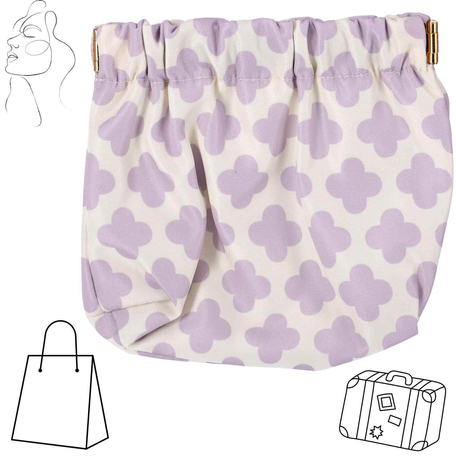 Multifunktionale Kosmetiktasche für Damenhandtasche - Muster V