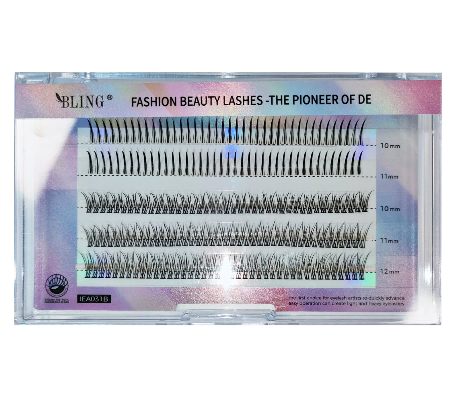 Seiden-Wimpernbüschel BLING, 10-12 mm