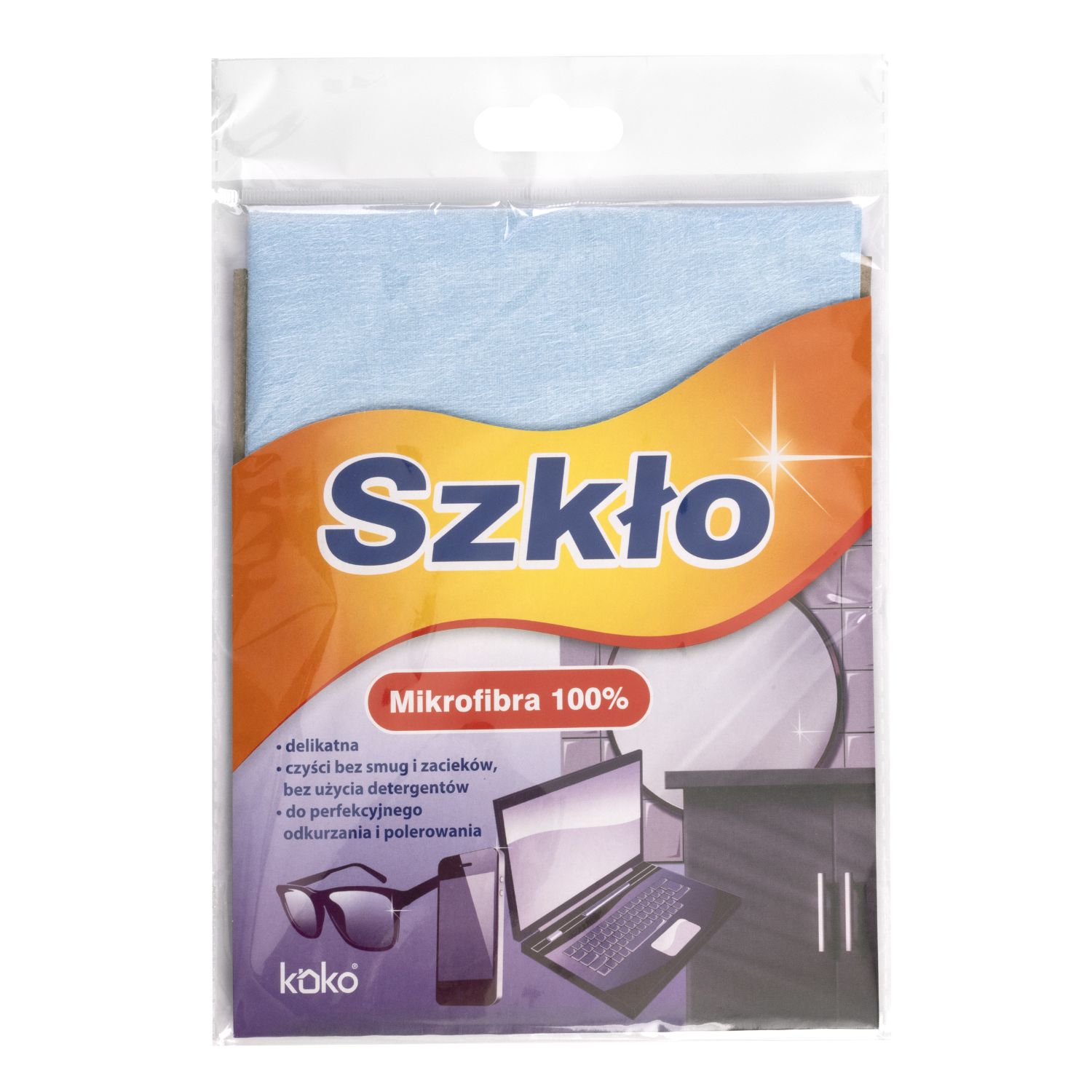 KOKO GLASS Mikrofasertuch für Glas