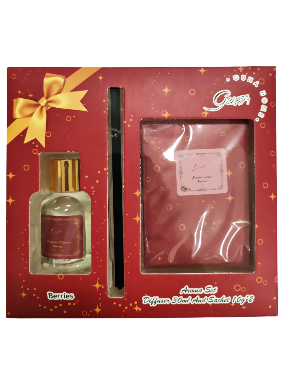 Ein Set Duftdiffusoren 30 ml + Sachet Guna Home - Beeren