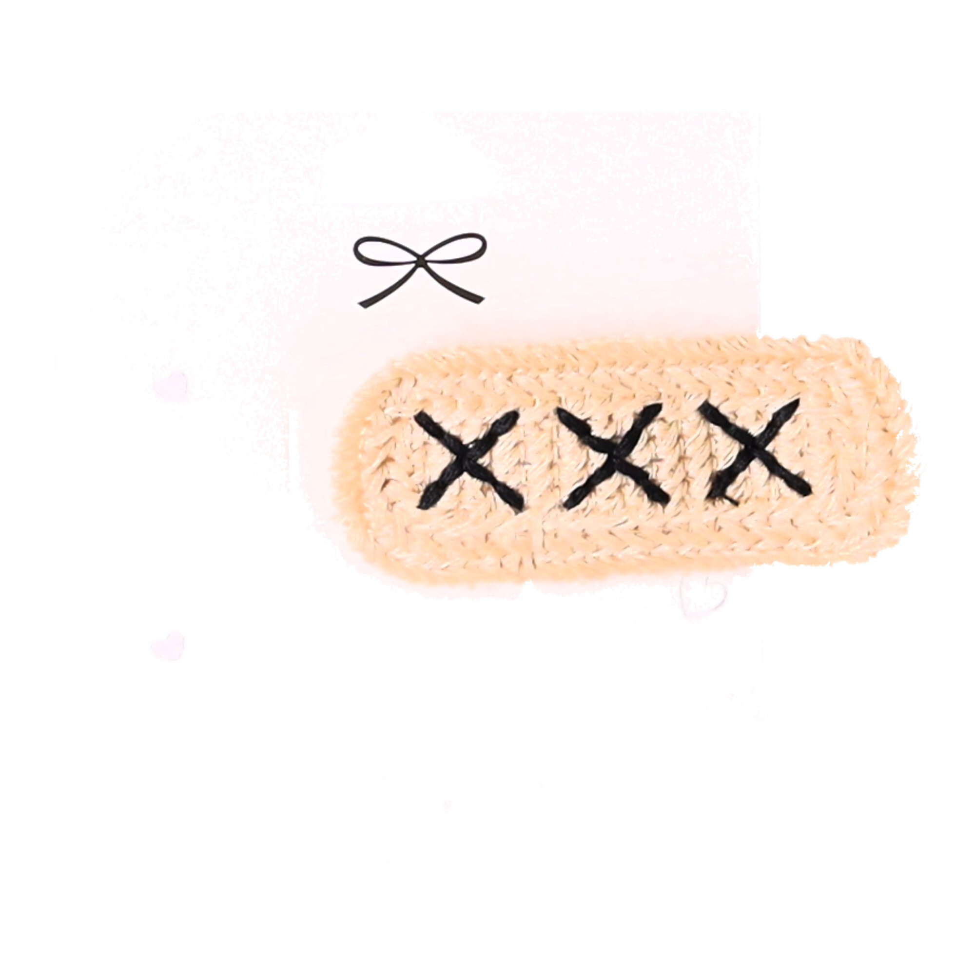 Set niedlicher Haarklammern 10 Stk. - beige, Boho-Stil