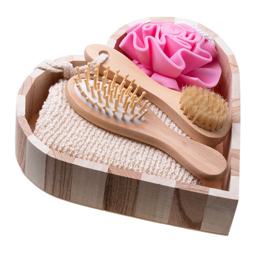 Geschenkkorb SPA Set Waschlappen Massage Geschenk - 4 Elemente