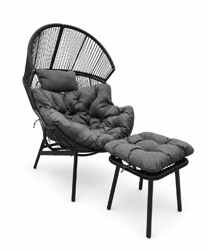 Moderner Garten Cocoon Stuhl – Eleganz und Komfort in einer Einzelsitzer-Ausführung