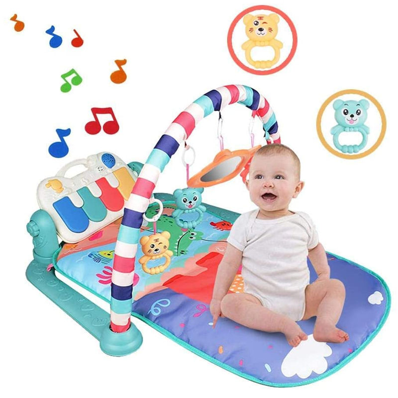 Lernmatte für Babys mit Klavier - grün, Modell II