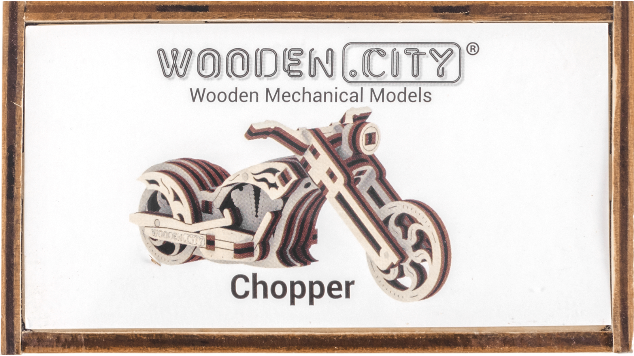 Holz 3D Puzzle - Chopper Motorrad