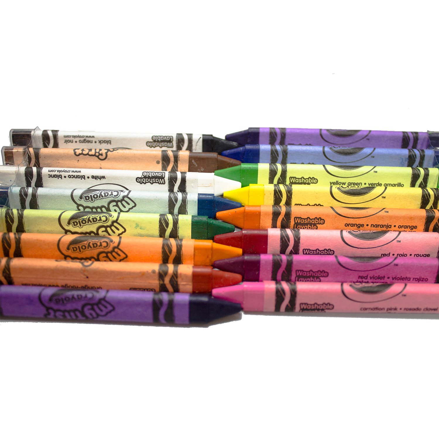 Crayola - 16 Pastelli A Cera Triangolari Lavabili Mini Kids - Prénatal