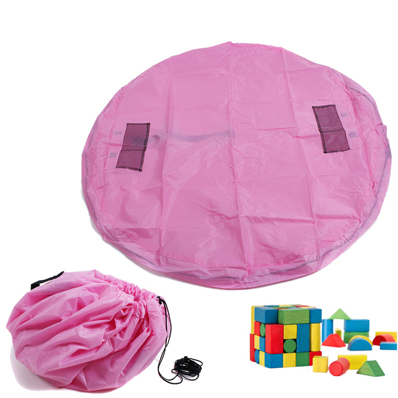 Matte / Tasche für Kinderbausteine - groß pink