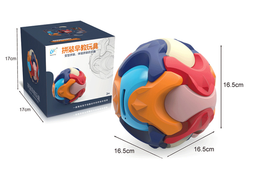Sparbüchse, 3D Puzzle Faltball - rund