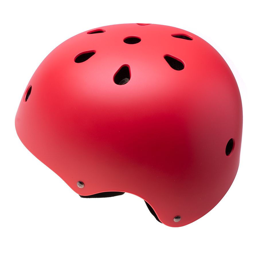 Verstellbarer Helm für ein Kind beim Fahrradfahren / Inlineskaten - rot, Größe S
