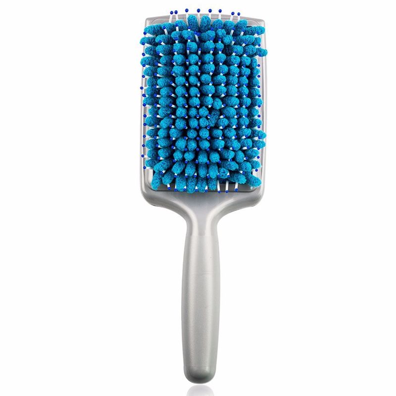 Haarbürste mit Mikrofaserborsten - blau