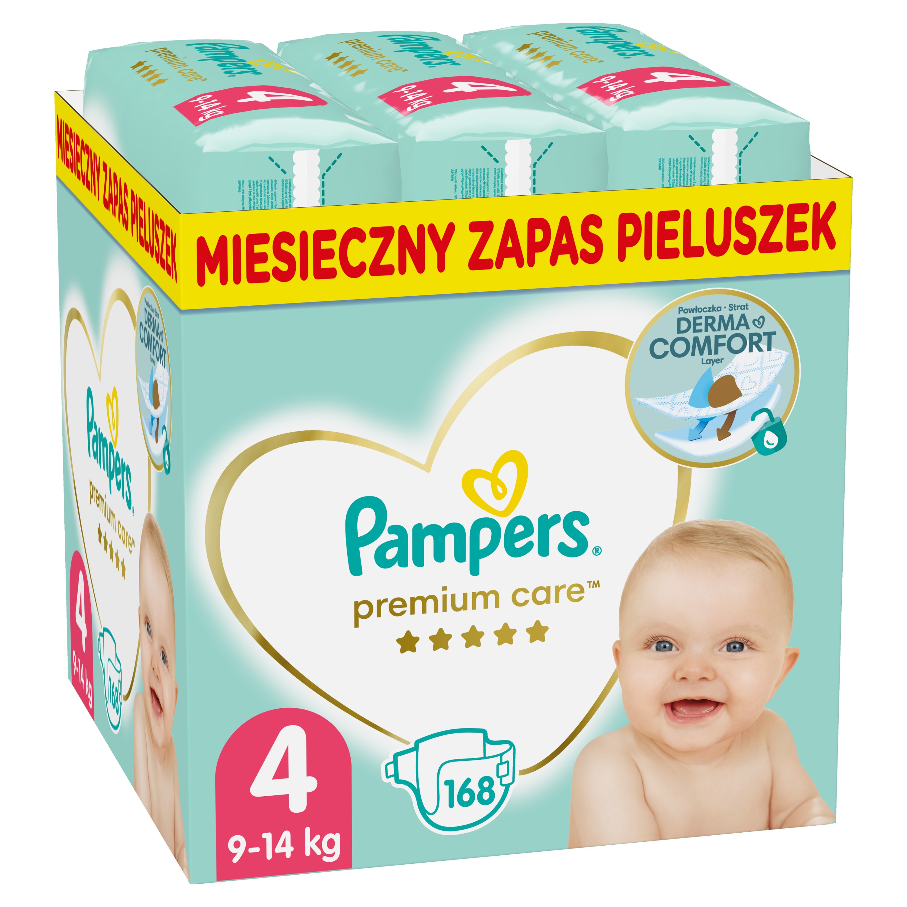 pampers premium care 4 monthly pack