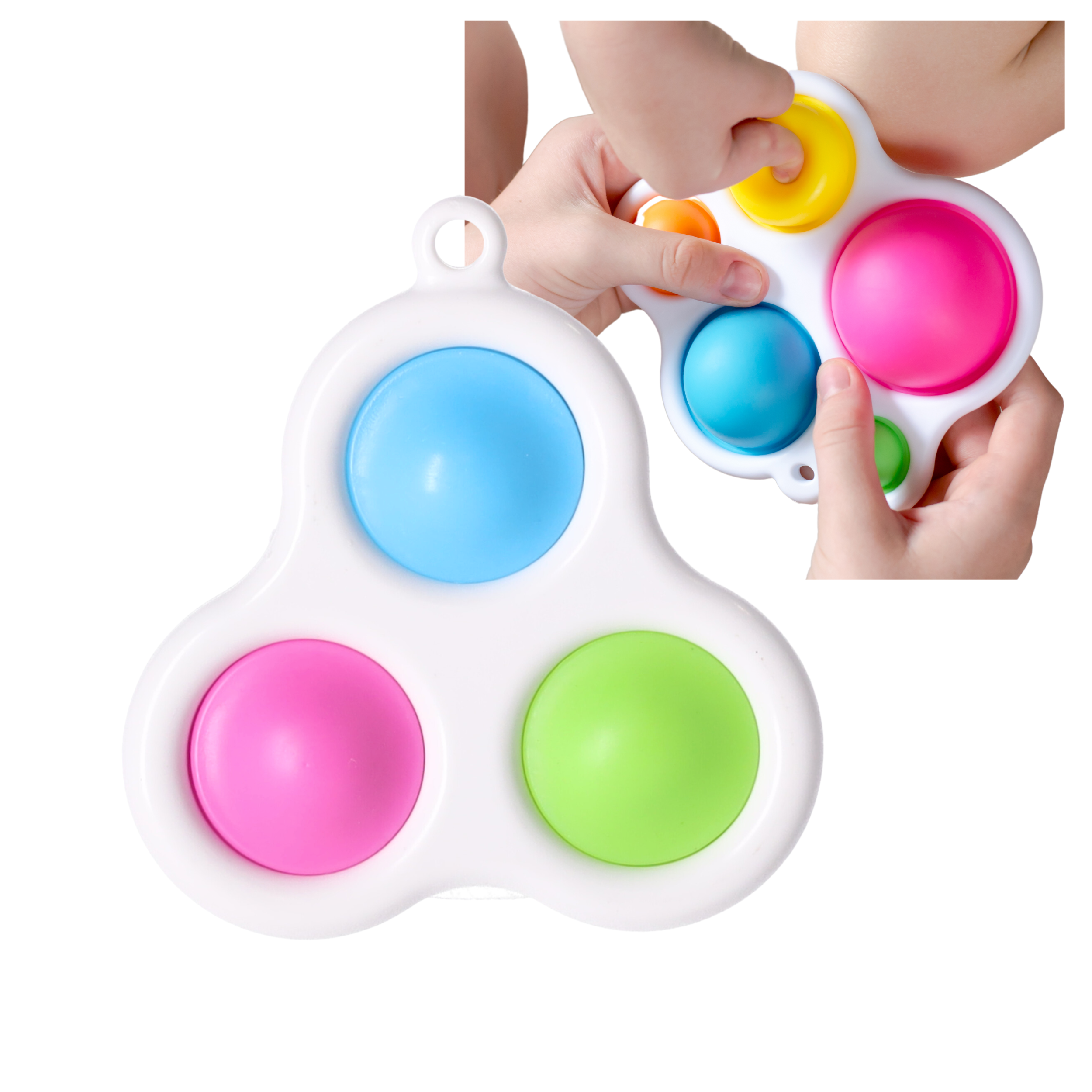 Push Pop Bubble Typ 3 Anti-Stress-Spielzeug Schlüsselanhänger