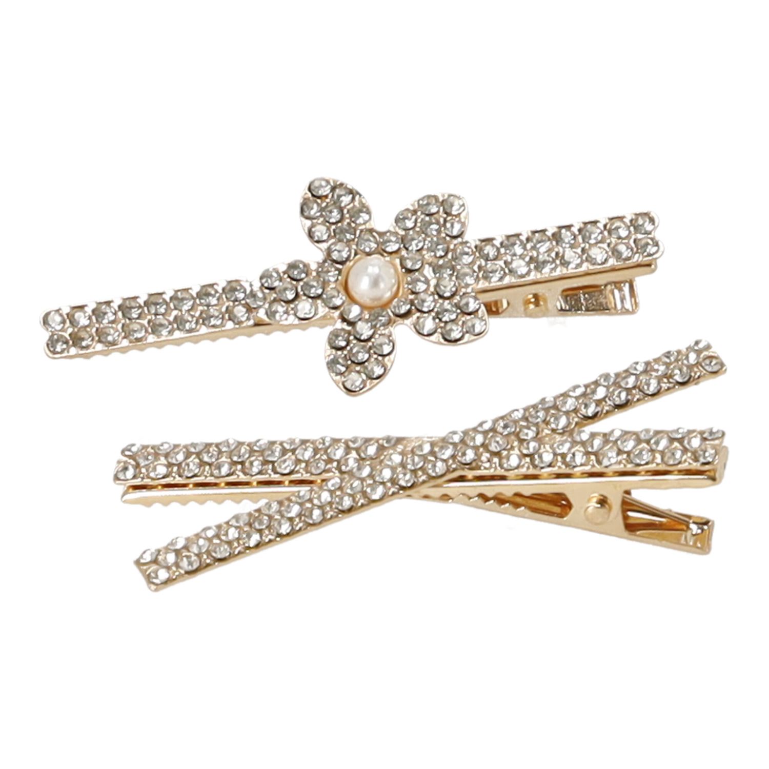 Haarnadeln, Haarnadeln BLING 2 Stk. - gold, Farbmix