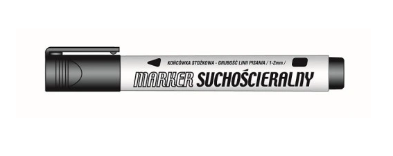 Trockenmarker Rundspitze Schwarz