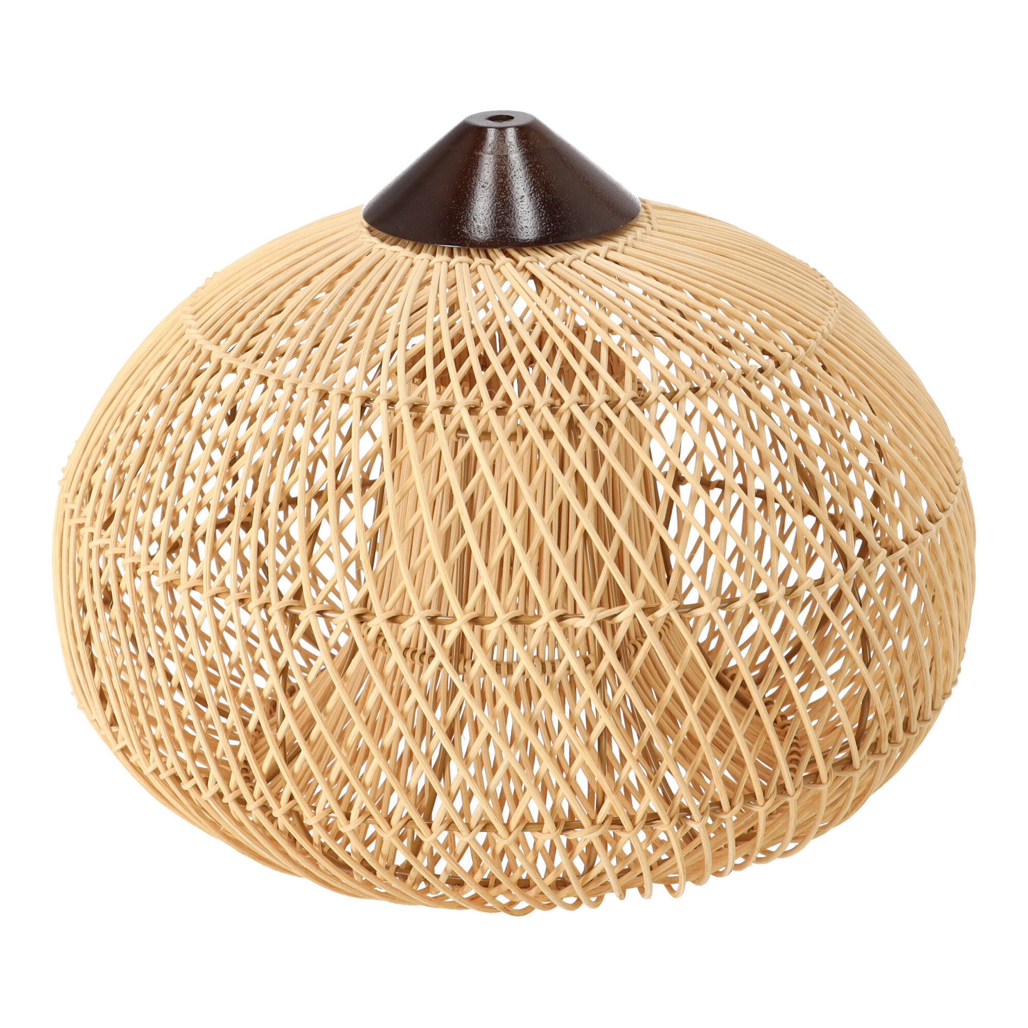 Dekorative Rattan-Hängeleuchte - 40 cm (Naturfarbe)