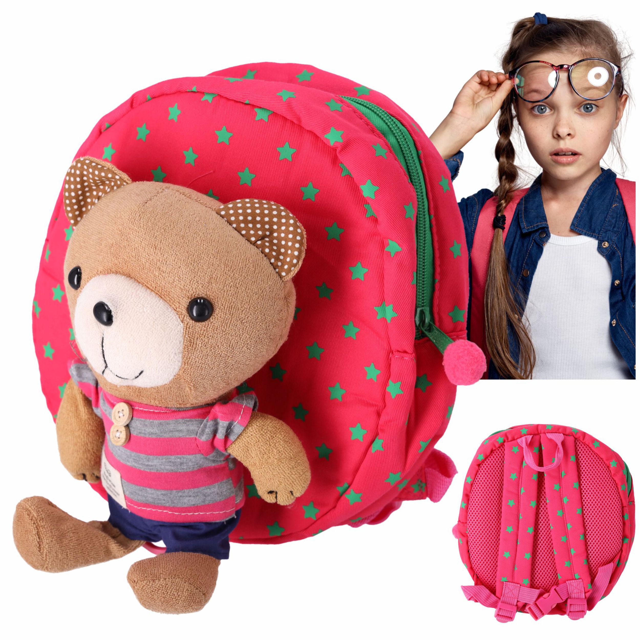 Kinderrucksack mit Sicherheitsleine - pink