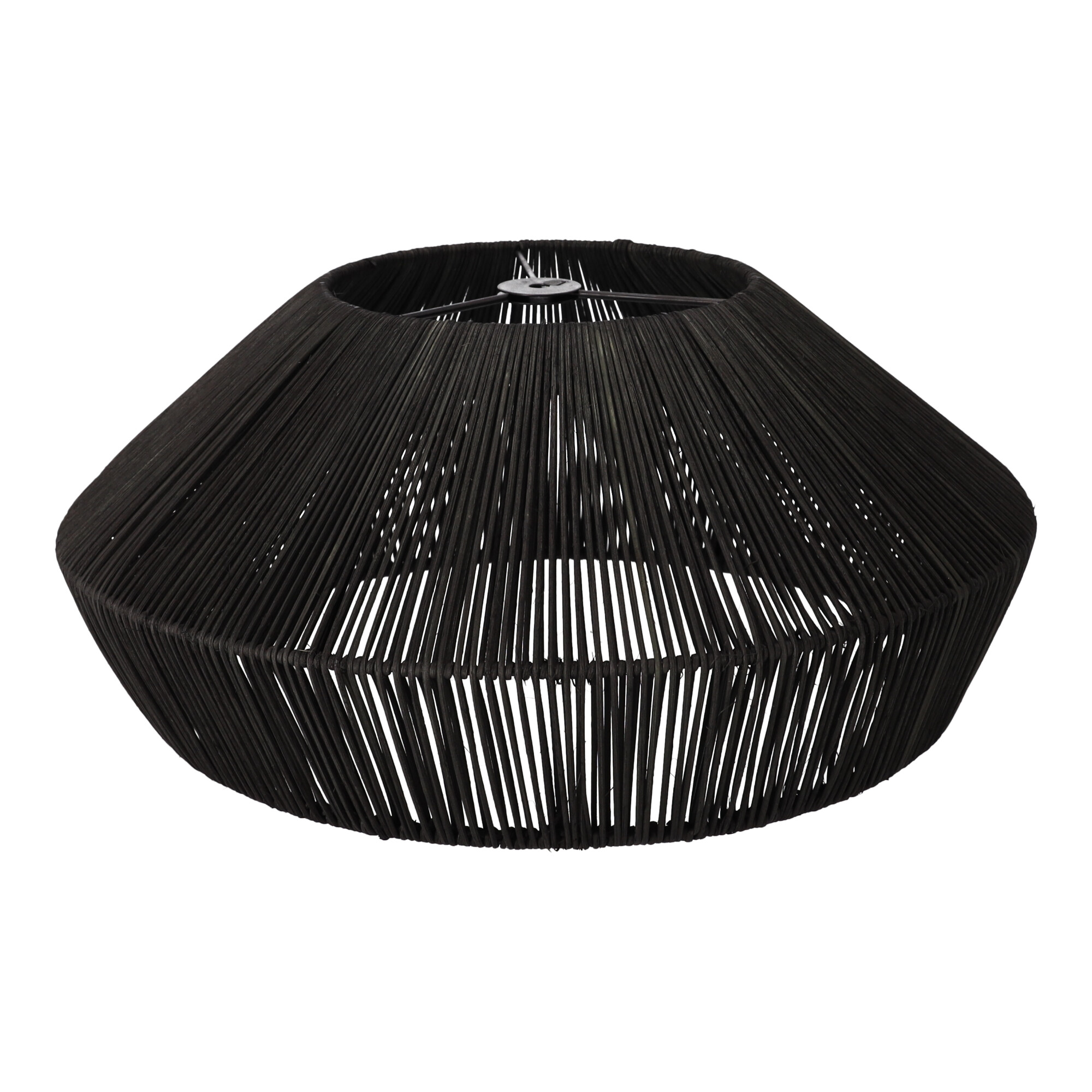Natürliche Rattan-Hängelampe - 50 cm (schwarz)