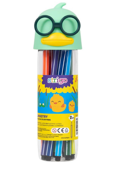 12 Farbmarker STRIGO DUCK grün