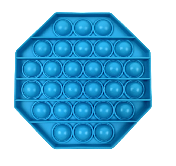 Desktop Silikon Gehirntrainingsspielzeug Oktagon - blau