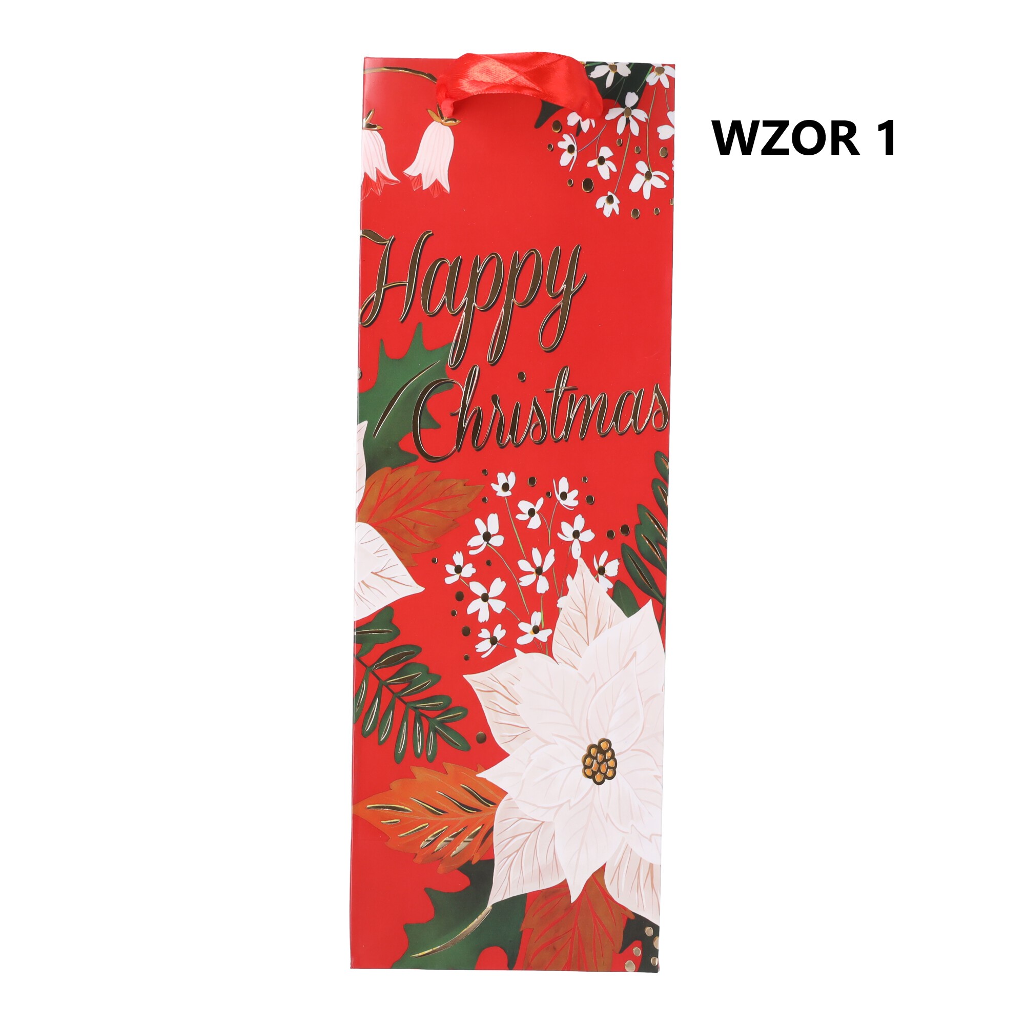 Weihnachts-Geschenktüte 35x12x10 cm Muster-Mix