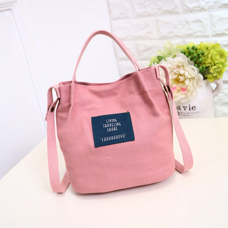 Stoff-Umhängetasche - pink