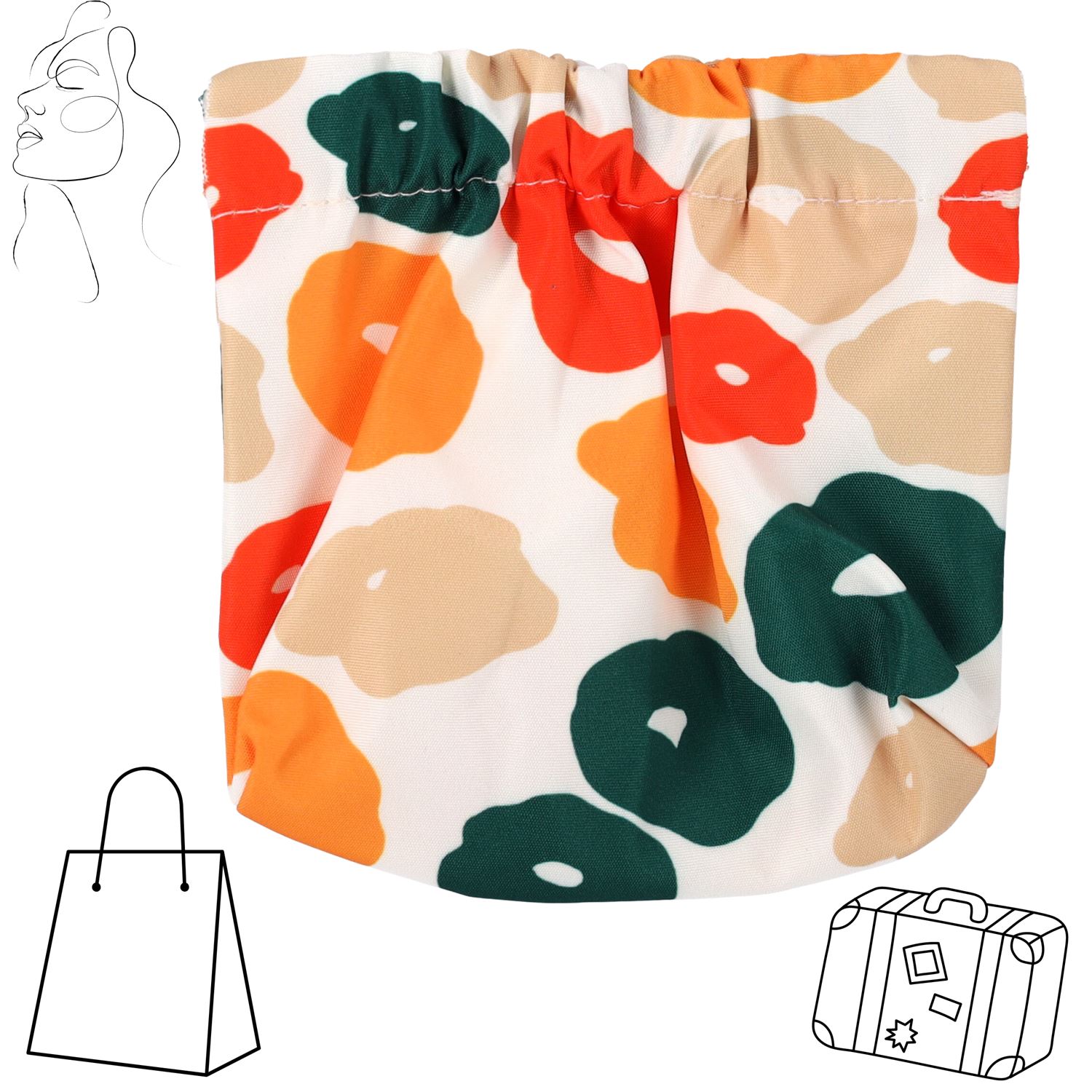 Multifunktionale Kosmetiktasche für Damenhandtasche - Muster I
