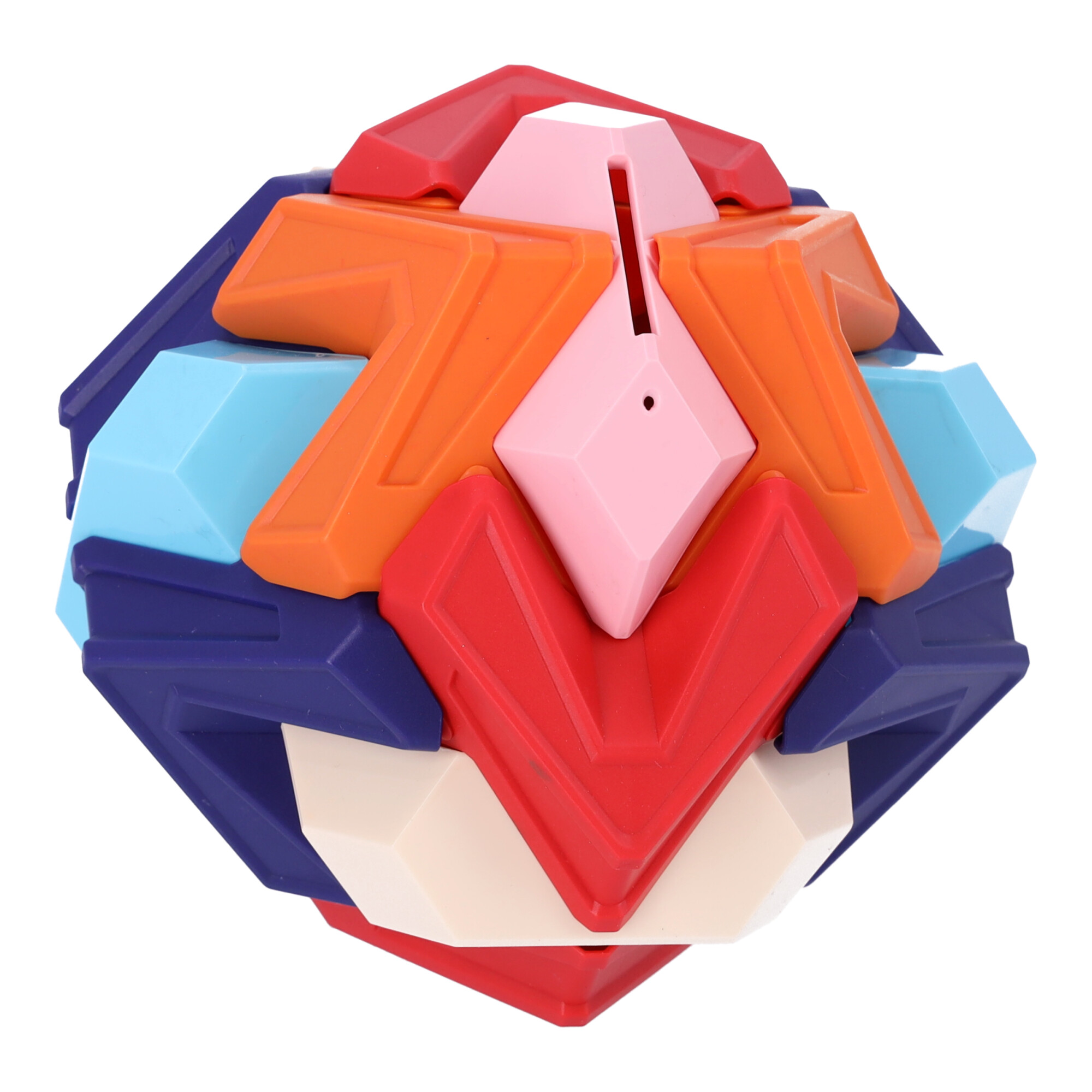 Sparbüchse, 3D Puzzle Faltball - Rautenmuster