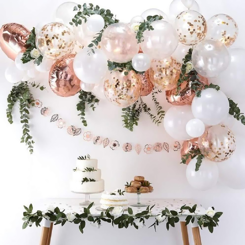 Ballon-Girlande - Roségold