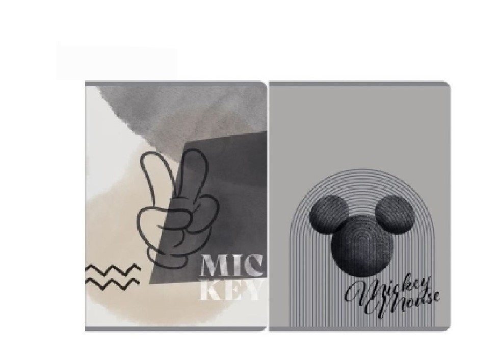 Notizbuch A5/80 Blatt Kariert Mickey Farbmix