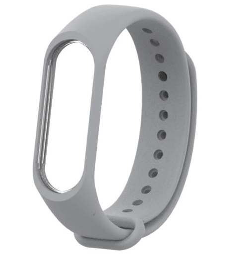 Silikonarmband für Xiaomi Mi Band 3 / Xiaomi Mi Band 4 - grau